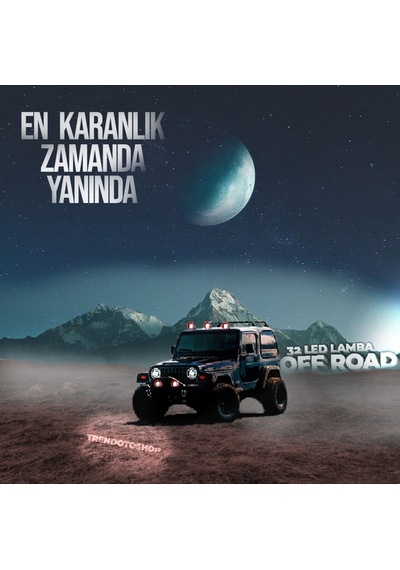9" 96W 32 Led Explorer Kırmızı Off Road Led Lamba