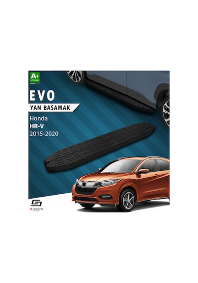 S-dizayn Honda Hr-v 2 Evo Siyah Yan Basamak 173 Cm 2015-2020 A+ Kalite