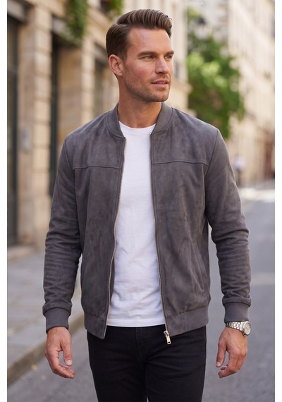 Rizzup Erkek Slim Fit Likralı Füme Süet Ceket Kırışmayan Ütü Gerektirmeyen Mevsimlik Mont 2504334 Rizzup Erkek Slim Fit Likralı Füme Süet Ceket Kırışmayan Ütü Gerektirmeyen Mevsimlik Mont 2504334