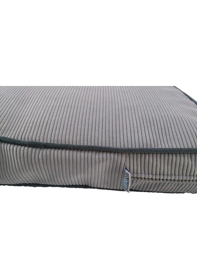 Visco Dolgulu Çift Taraflı Ve Fermuarlı Yıkanabilir Köpek Yatağı-xxl 85x125x10cm Fgrey