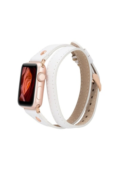 Apple Watch Uyumlu Deri Kordon 42-44-45mm Slim Dtrg F3