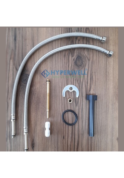 Hyperwell 3 Girişli Mutfak Bataryası - 3 Yollu Musluk 3 Fonksiyonlu Musluk - Sıcak, Soğuk, Arıtma