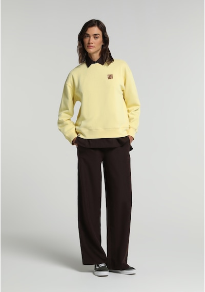 Colin's Colins Regular Fit Yuvarlak Yaka Baskılı Kadın Sari Sweatshirt Cl1082196 Q1.v2 Ylw Sarı