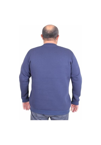 Starbattal Erkek Büyük Beden Sıfır Yaka Sweat Twenty 24200 Indıgo Indigo