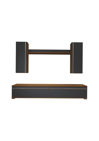 Decoraktiv Eko 5d Mdf Std Tv Ünitesi Tv Sehpası Ceviz - Antrasit