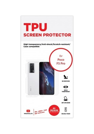 Xiaomi Poco F5 Pro Ön, Arka Ve Yan 360 Derece Tam Kaplama Tpu Film