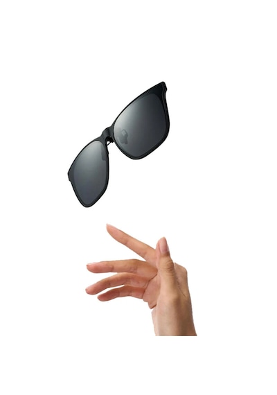 Xiaomi Mijia Gözlük Üstü Klipsli Polarize Güneş Gözlüğü 12g Hafif Miyop Gözlüğe Uyumlu Tak Çıkar Clip-on Uv Korumalı Tac Lens Siyah