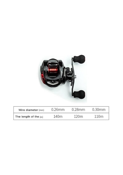 Valkyrie Ae2000 Baitcasting Sağ El Çıkrık 7:2:1 Olta Makinesi Motoru