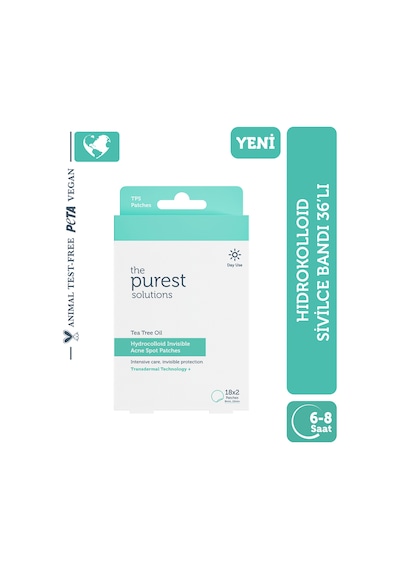 The Purest Solutions Hidrokolloid Akne Karşıtı & Yatıştırıcı Bant 36'lı