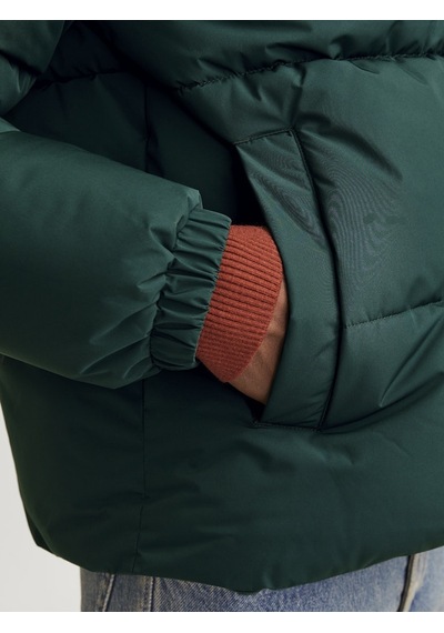 Jack & Jones Erkek Kapüşonlu Şişme Mont - 12256974 Siyah