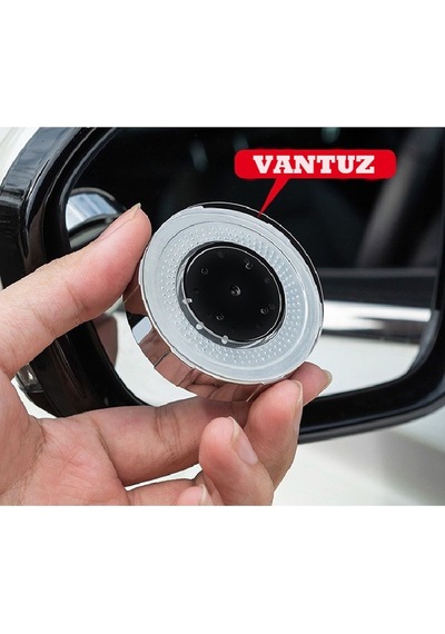Vantuzlu Oto Kör Nokta Aynası Vantuzlu Ayarlanabilir Tak-çıkar Dönerli Prizmatik 360 Derece Siyah