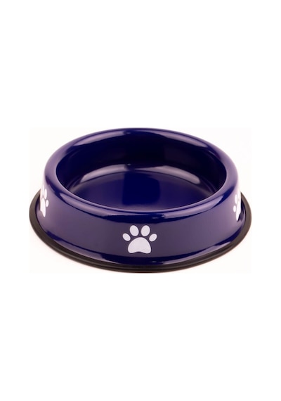 Emaye Kedi Köpek Mama Ve Su Kabı Pati Desen Flame