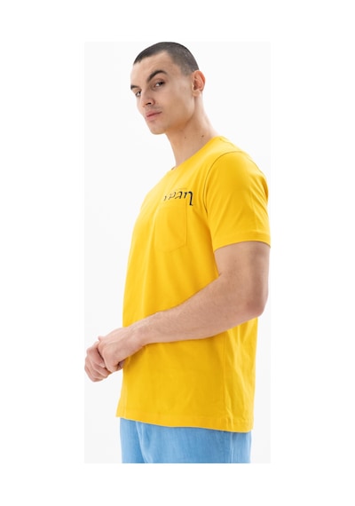 AR-MA Arma Erkek Regular Fit Bisiklet Yaka Tişört Y25344405501 Sarı