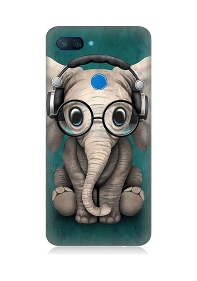 Xiaomi Mi 8 Lite Uyumlu Dahi Yavru Fil Desenli Silikon Kılıf