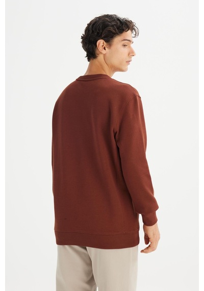 Lee Erkek Small Logo Sweatshirt Luxbrown Luxbrown