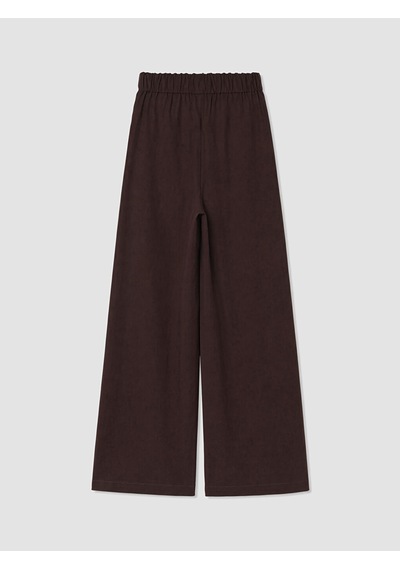 Lcwaıkıkı Classic Bordo Beli Lastikli Geniş Paça Kadın Pantolon