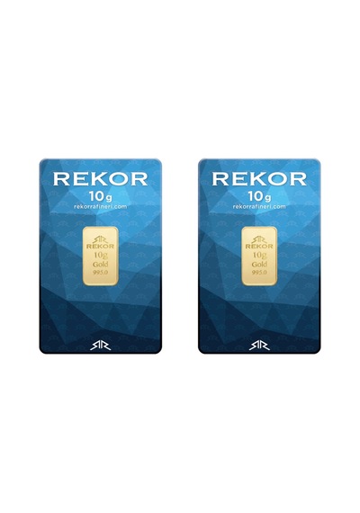 2 Adet 10 Gr 24 Ayar Altın 995 Rekor