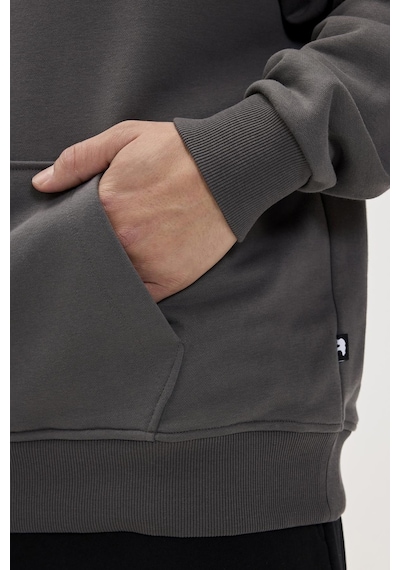 Bad Bear Drake Hoodie Os Asphalt Erkek Gri Kapüşonlu Sweatshirt 001
