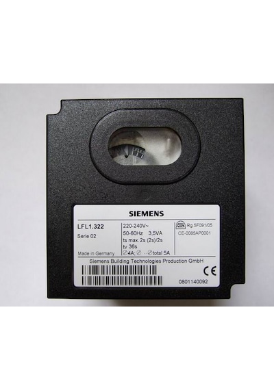 Siemens Uyumlu LFL1.322 Brülör Otomatiği 230V 50-60Hz 3.5VA ts max.2s (2s)/2s tv 36s