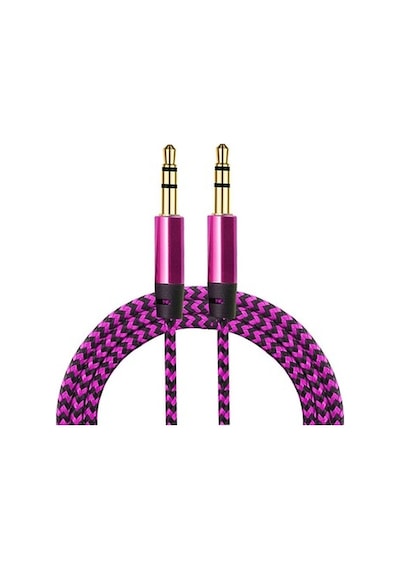 Diwu Aux Stereo 3.5Mm Data Ses Örgü Kablo Pembe (195096676)