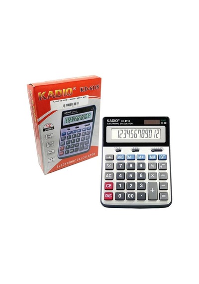 Kadio KD-6118 Büyük Boy 12 Hane Hesap Makinesi