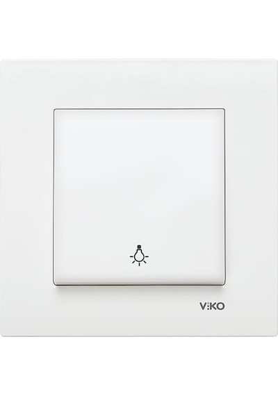 Viko Karre 90967003 Beyaz Light Çerçeveli Anahtar