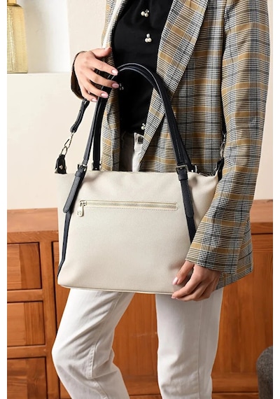 Just Polo Kadın Büyük Valiz Boy Ayarlanabilir Askılı Lüks El & Omuz Çantası Shoulder Bag Lacivert Taş
