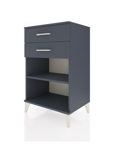 Hyperion Komodin Tek Raflı 2 Çekmeceli 60x44x96 Antrasit-antr... Antrasit