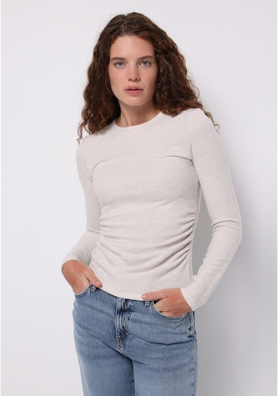 Colin's Colins Slim Fit Yuvarlak Yaka Düz Kadın Ekru Tişört Cl1077097 Q1.v2 Ecm Ecru Melange Colin's Colins Slim Fit Yuvarlak Yaka Düz Kadın Ekru Tişört Cl1077097 Q1.v2 Ecm Ecru Melange