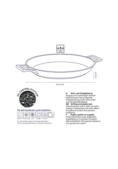 Kela 12221 Stella Nova Izgara Ve Paella Tavasi 36cm Diğer