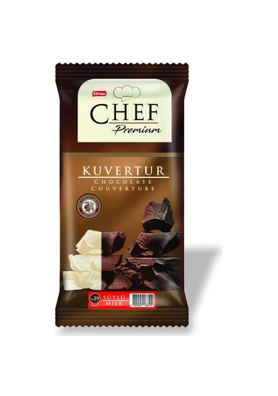 Chef Premium Yüzde 29 Sütlü Mini Kuvertür 200 Gr. (1Adet)