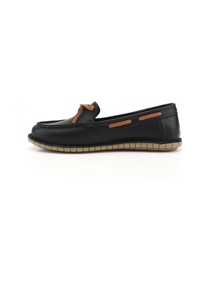 Gönderi(R) Gönderi R Kadın Siyah Fiyonklu Hakiki Deri Comfort Loafer Dyza55945139