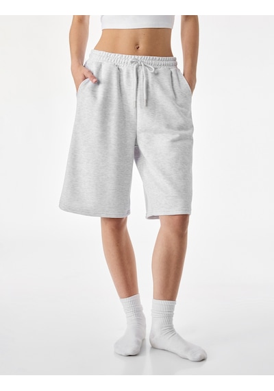 Koton Beli Lastikli Pamuk Karışımlı Rahat Kesim Şort Pijama Altı Gri Melanj 7wlk40269mk Koton Beli Lastikli Pamuk Karışımlı Rahat Kesim Şort Pijama Altı Gri Melanj 7wlk40269mk