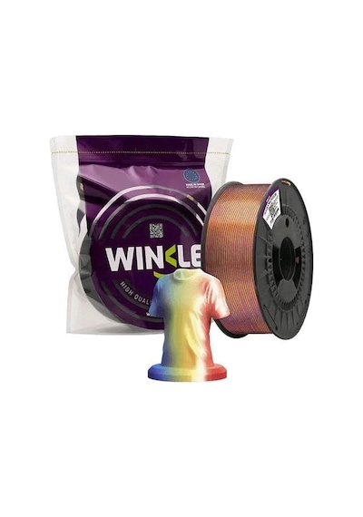 Winkle Pla Silk Multicolor Filament Yellow-blue-red 1.75mm 1 Kg