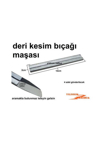 4 ADET KUNDURACI FALÇATASI ZEMBEREK MAŞASI BÜYÜK BOY AYAKKABICI T