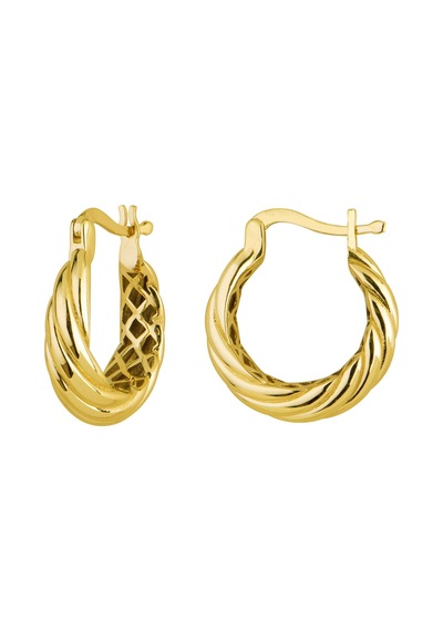 14 Ayar İtalyan Halka Altın Küpe 3,6 Gr-6080