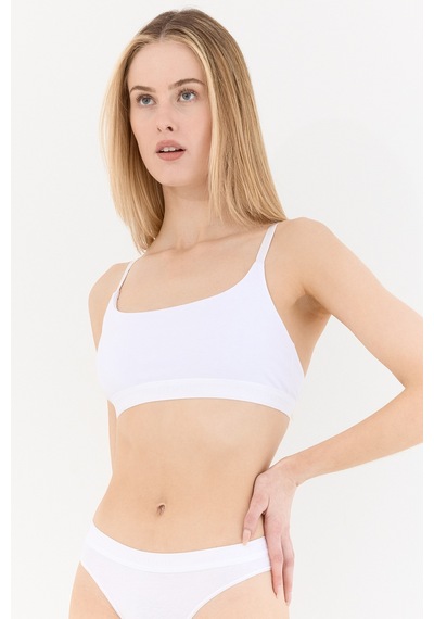 Naphor Touch Beyaz Askı Detaylı Bralet Sütyen