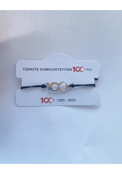 100. Yıl Asansör İpli Bileklik Gümüş 1 Adet