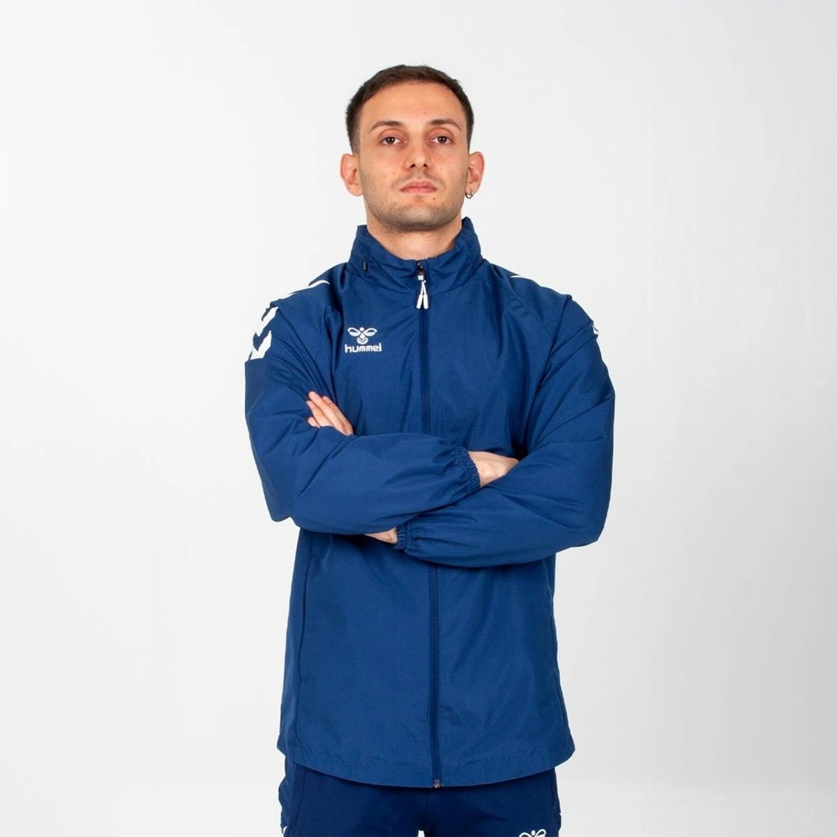 Hummel Line Erkek Lacivert Dik Yaka Ceket Lacivert