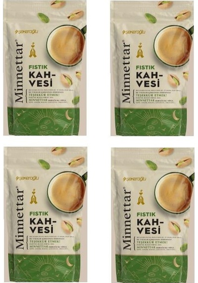 Şekeroglu Minnettar Fıstıklı Türk Kahvesi 4 x 165 G