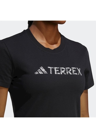 Adidas Terrex Classic Logo Tee W Hz1392 Kadın Tişört Siyah