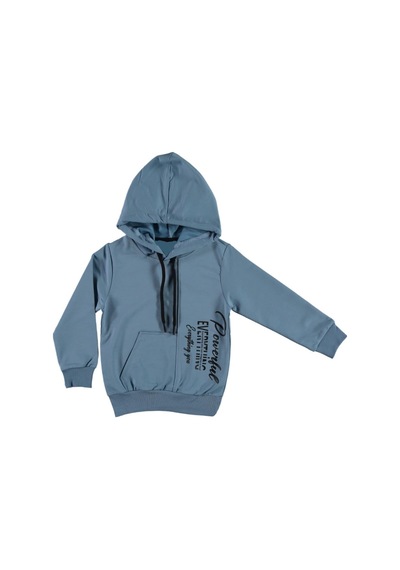 İrem Çocuk Giyim Erkek Çocuk Powerful Yazı Desenli Kanguru Cepli Kapüşonlu Açık Mavi Sweatshirt Mavi İrem Çocuk Giyim Erkek Çocuk Powerful Yazı Desenli Kanguru Cepli Kapüşonlu Açık Mavi Sweatshirt Mavi