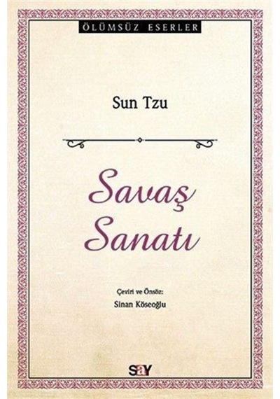 Savaş Sanatı / Sun Tzu 9786050204742