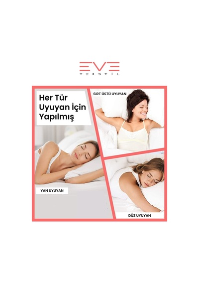 Eve Tekstil Cift Kisilik Yorgan Seti 195cmx215cm Beyaz