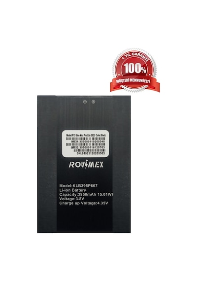 P13 Blue Max Lite 2022 Batarya Model Klb395p667 3950mah