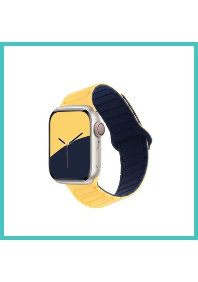 Ny Joy Watch Ultra 49mm Armor Manyetik Kordon - Sarı Nyjoybz