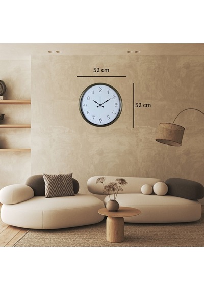 Eskitme Sade Dekoratif 52 X 52 Cm Duvar Saati Renkli