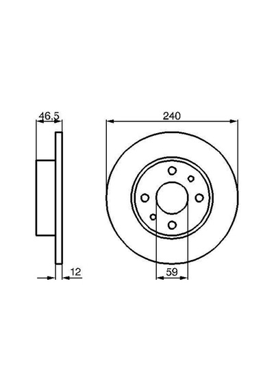 Ön Fren Diski Fıat Uno 70 240.5x12x4dl 2 Ad