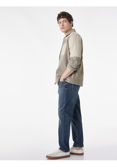 Koton Normal Bel Regular Fit Tapered Jean Pantolon - Joe Jean Koyu İndigo 6sam40160nd