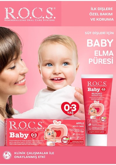 R.o.c.s Baby Diş Macunu Elma Püresi 0-3 Ay